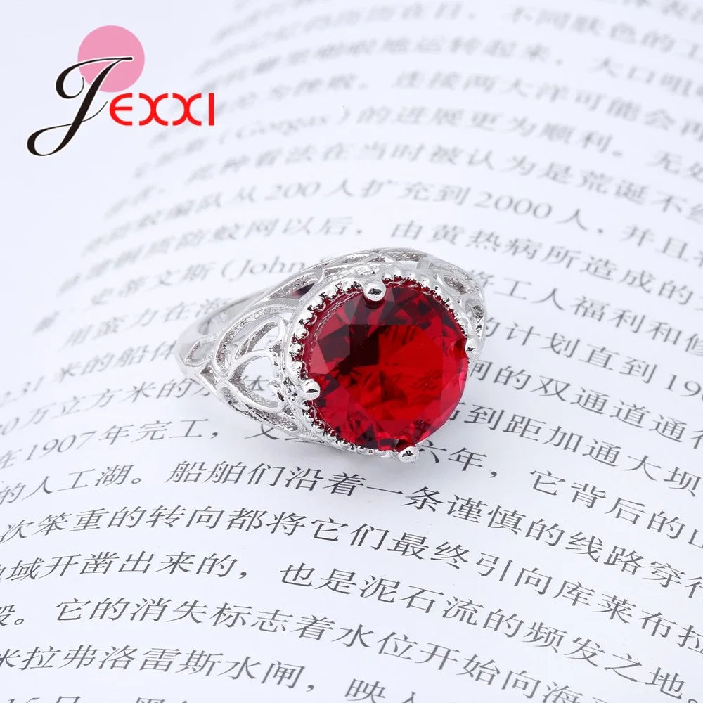 Bague Crystal rouge