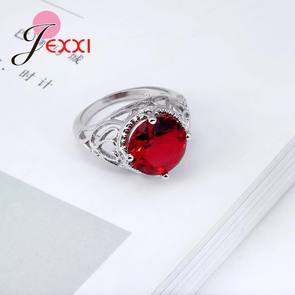 Bague Crystal rouge